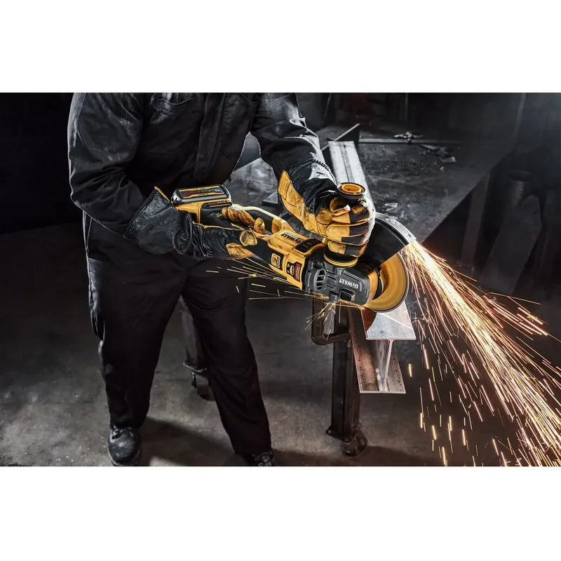 Esmeril Angular 7  Y 9  60v Dewalt Dcg460b Sin Baterias Amarillo 50hz/60hz