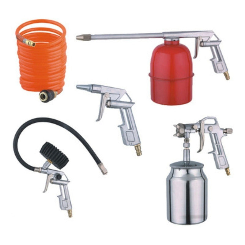 Kit 5 Piezas Krafter Para Compresor - Envío Gratis