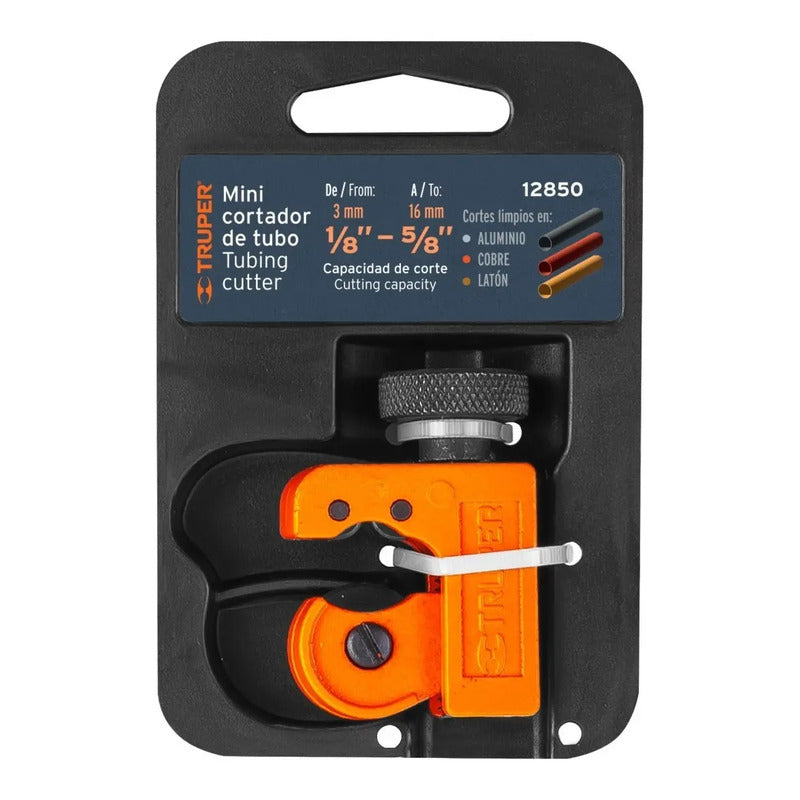 Mini Cortatubos De 1/8 A 5/8 PuLG Cuchilla 18 Mm - Truper