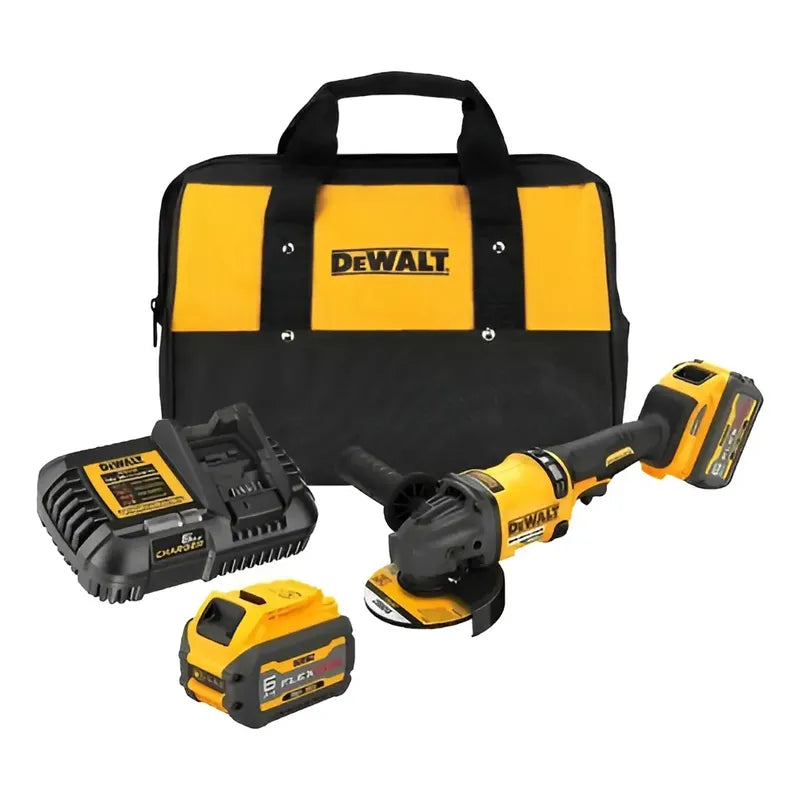 Kit Esmeril Angular Inalambrico 60v 4 1/2 Dewalt Dcg418t2-b2 Amarillo