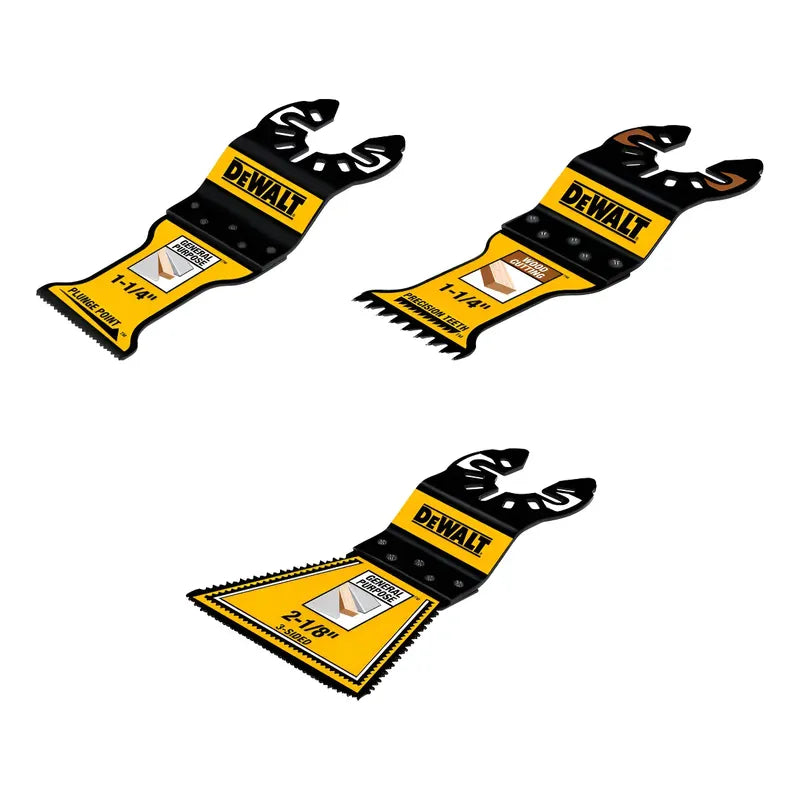 Set 3 Cuchillas Oscilantes Dewalt Dwa423set