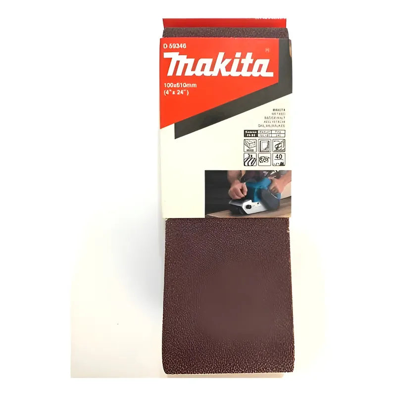 Lijas Banda (3un) 4x24'' 610x100mm Grano 40 Makita D-59346 Bordó