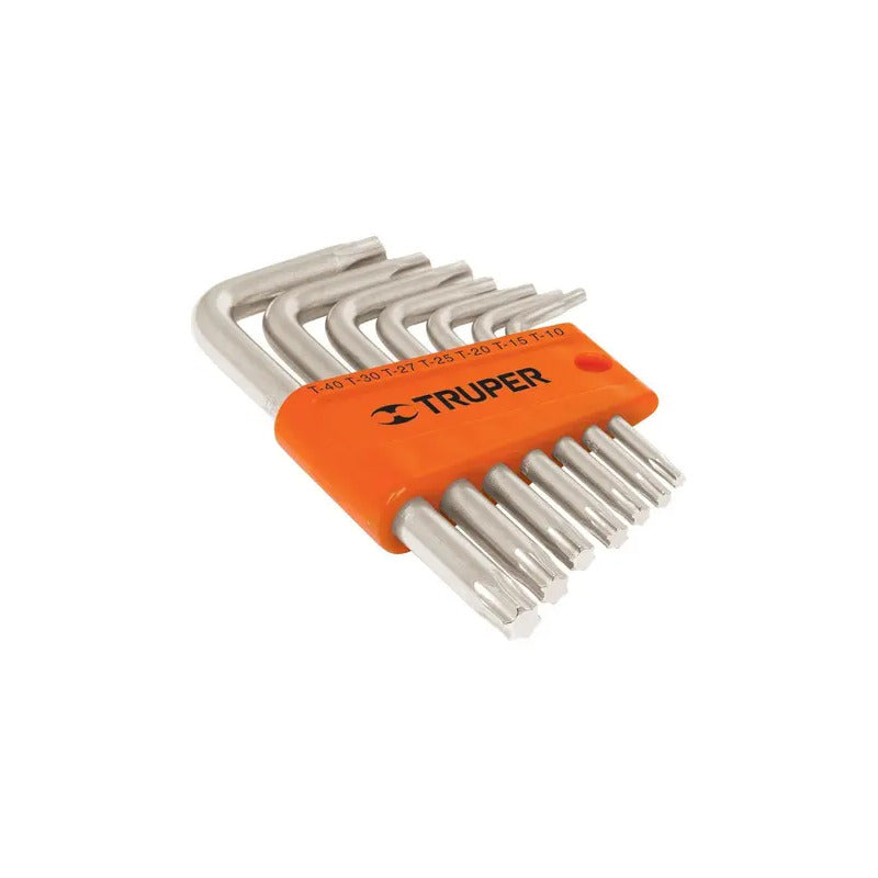 Juego De 7 Llaves Torx Corta Con Organizador - Truper