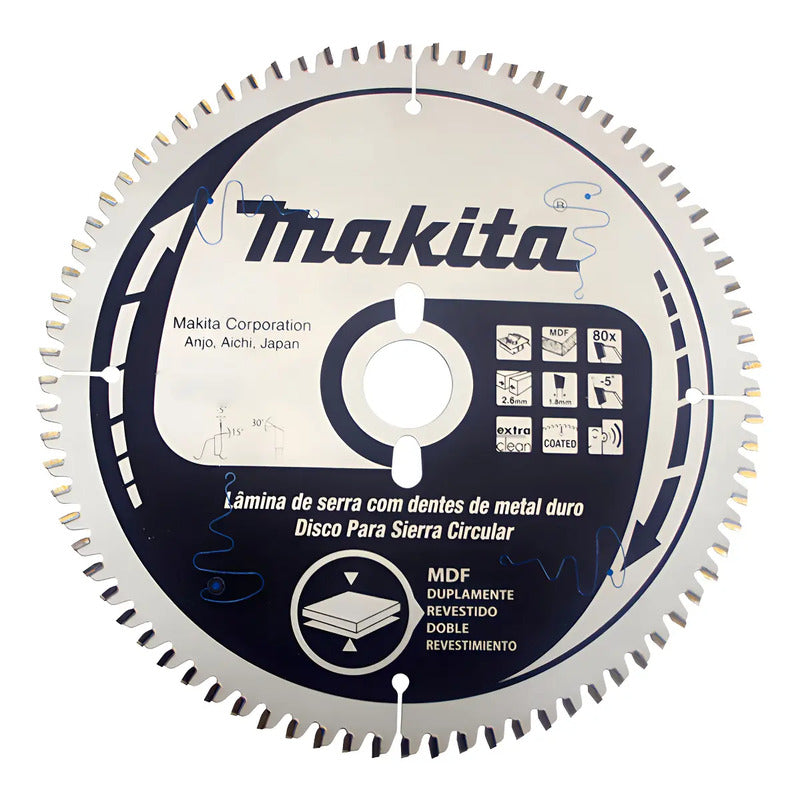 Disco Sierra Makita Mdf 300mm 30mm 96t B-42612 Gris