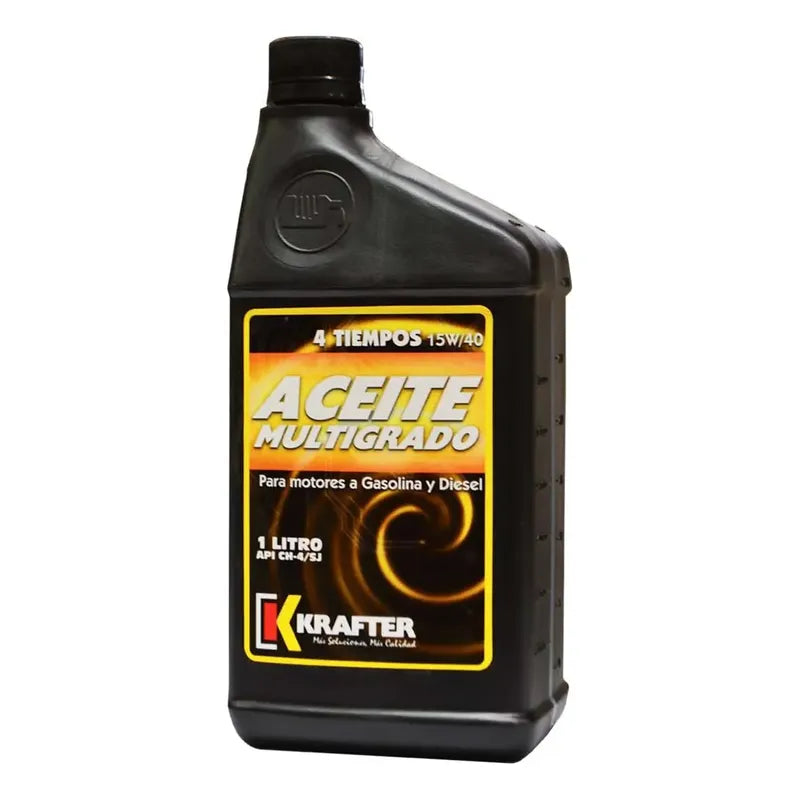Aceite Multigrado 4 Tiempos 1000cc 15w/40 Krafter