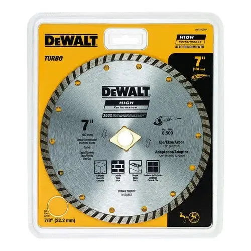Disco Diamantado Ranurado 7'' Continuo Dewalt Dw47700hp