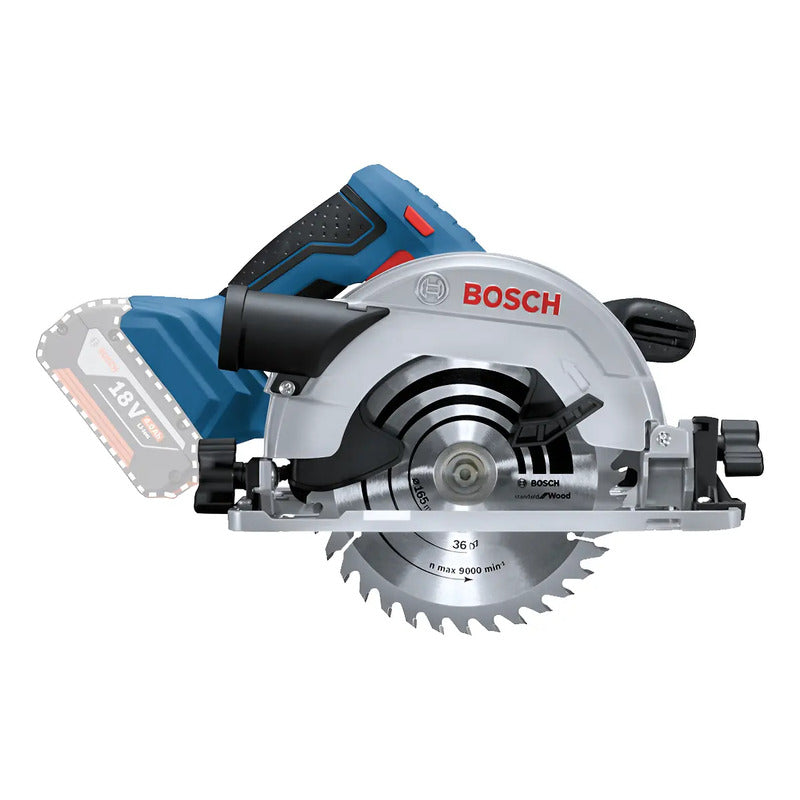 Sierra Circular Inalámbrica Bosch Gks 18v-57 Sin Baterías Azul