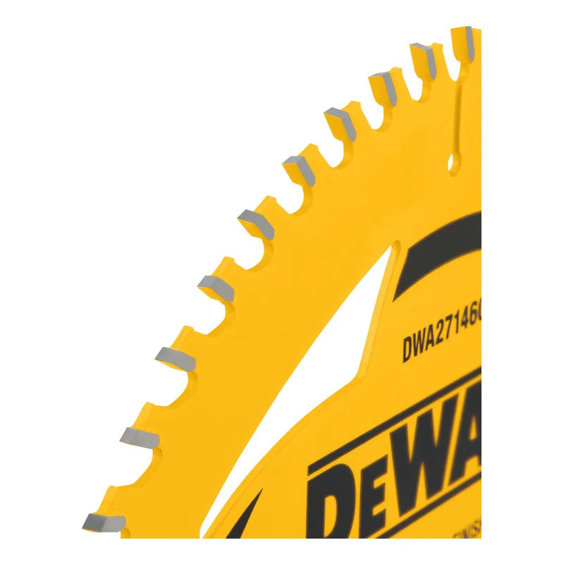 Disco De Sierra 7-1/4''x 5/8'' 60 Dientes Dewalt Dwa271460 Amarillo