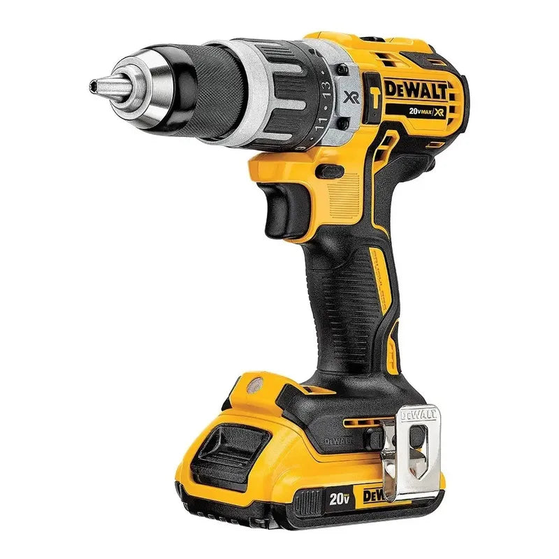 Kit Taladro Percutor 13mm 20v + 2baterías Dewalt Dcd796d2-b2 Amarillo