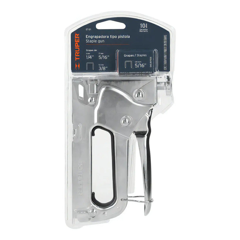 Engrapadora Tipo Pistola Et-21 Con 200 Grapas Truper