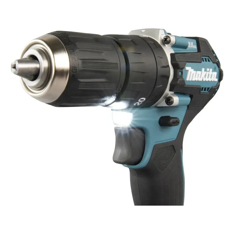 Taladro Percutor Inalámbrico Makita Dhp487rfj 13 Mm Turquesa Turquesa