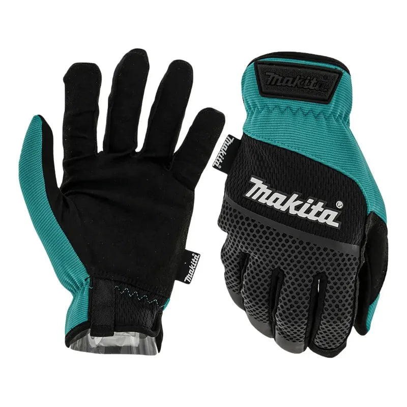 Guantes Reforzados Flexible Puño Abierto Makita T-04167 Verde
