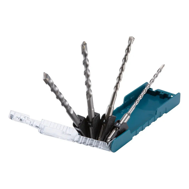 Set 4 Brocas Sds Plus Makita D-74728 - 6-8-10-12x160mm