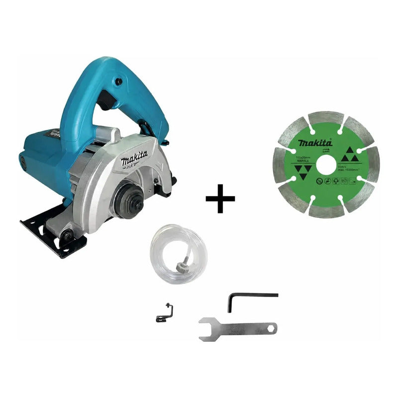 Sierra Mármol Húmedo Seco 110mm Makita M0400bc + Disco Azul Petróleo 60 Hz