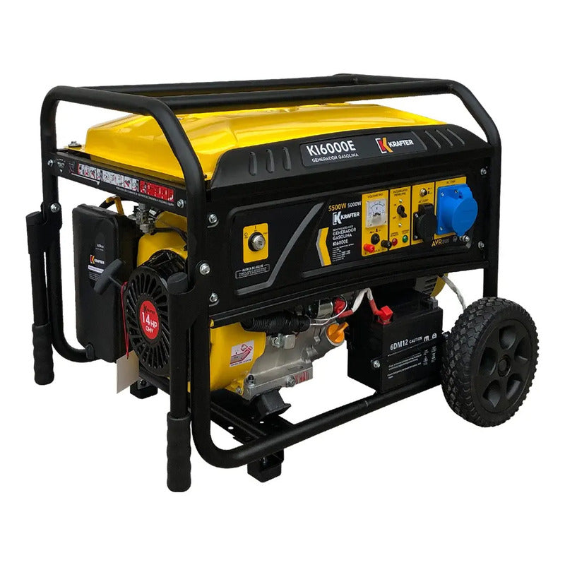 Generador Gasolina 5500w Part. Eléctrica Krafter Ki6000e