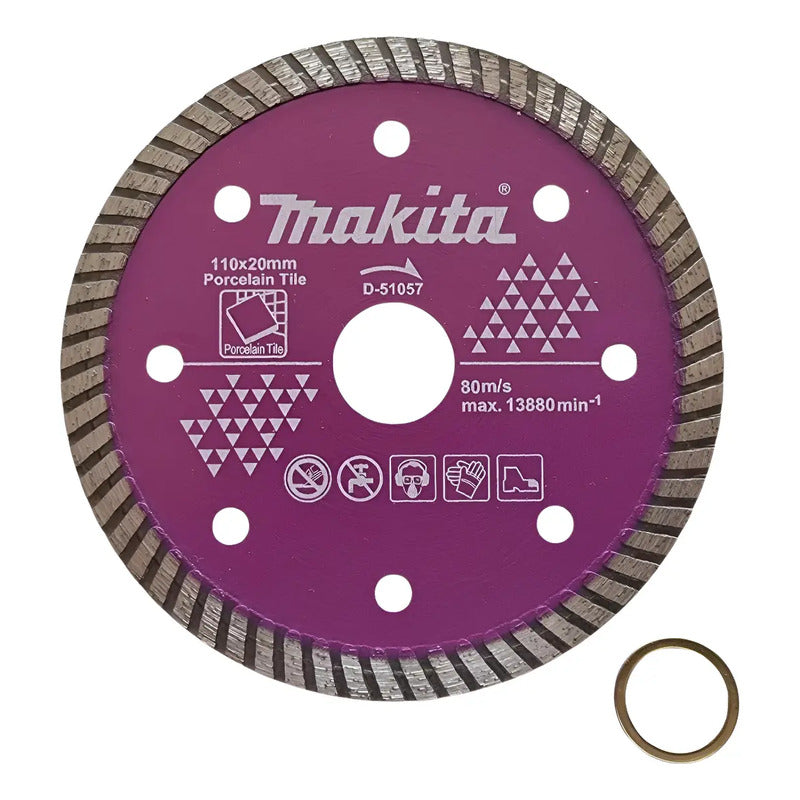 Disco Diamantado Makita 4 3/8 (110mm) D-51057 Corte Seco
