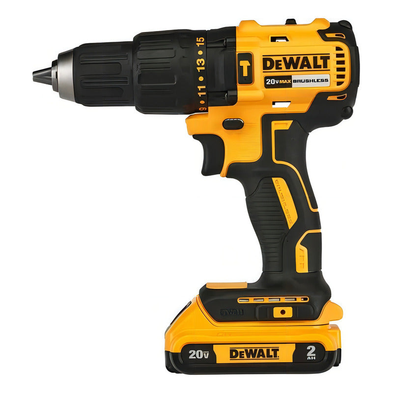 Kit Taladro Percutor 1/2  20v Max Dewalt Dcd7781d2-b2 Amarillo 50 Hz