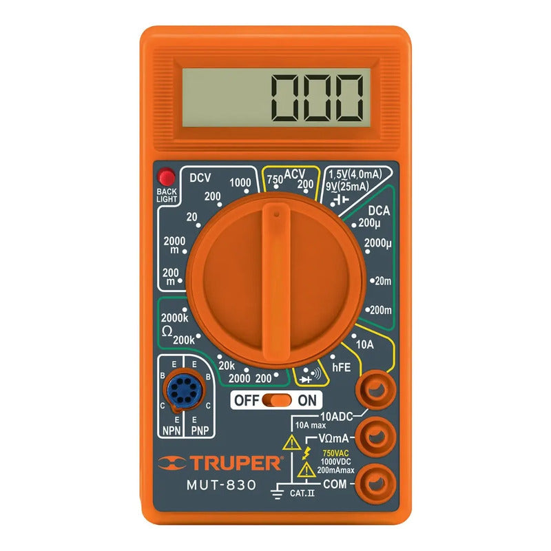 Multimetro Digital Truper Mut-830