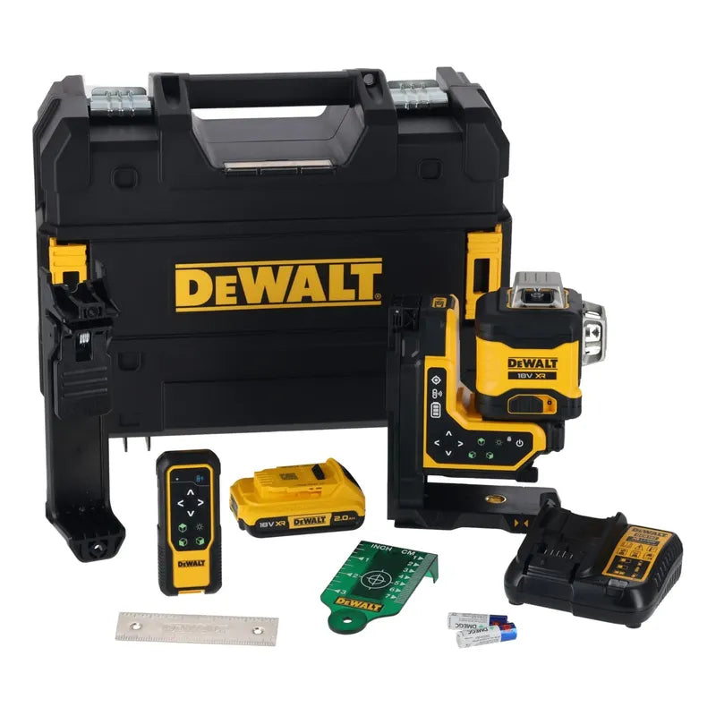 Kit Nivel Láser Control Remoto 3 Líneas 360° 20v Dcle34035d1