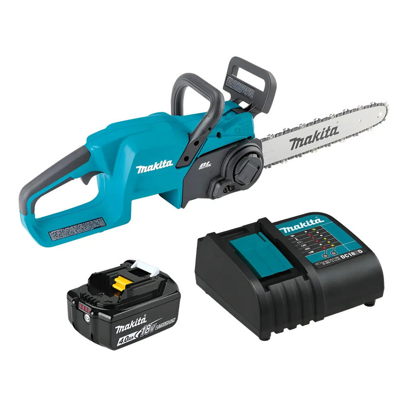 Electrosierra 14' 18v Con Batería Y Cargador Makita Duc357rt Turquesa