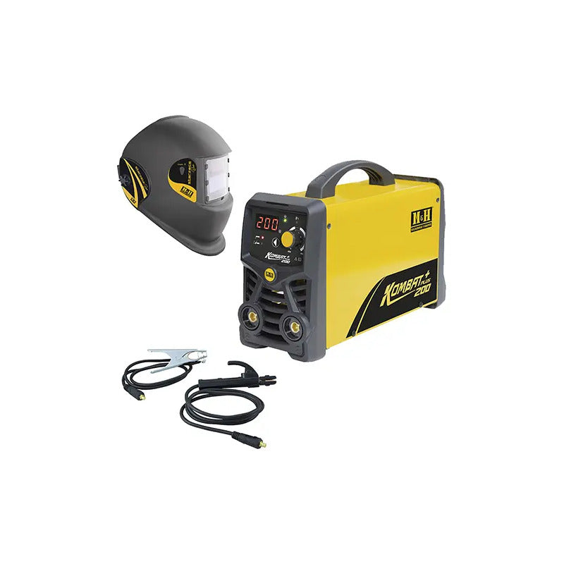 Soldadora Myh Kombat 200 Plus + Mascara + Curso Soldar Amari Amarillo