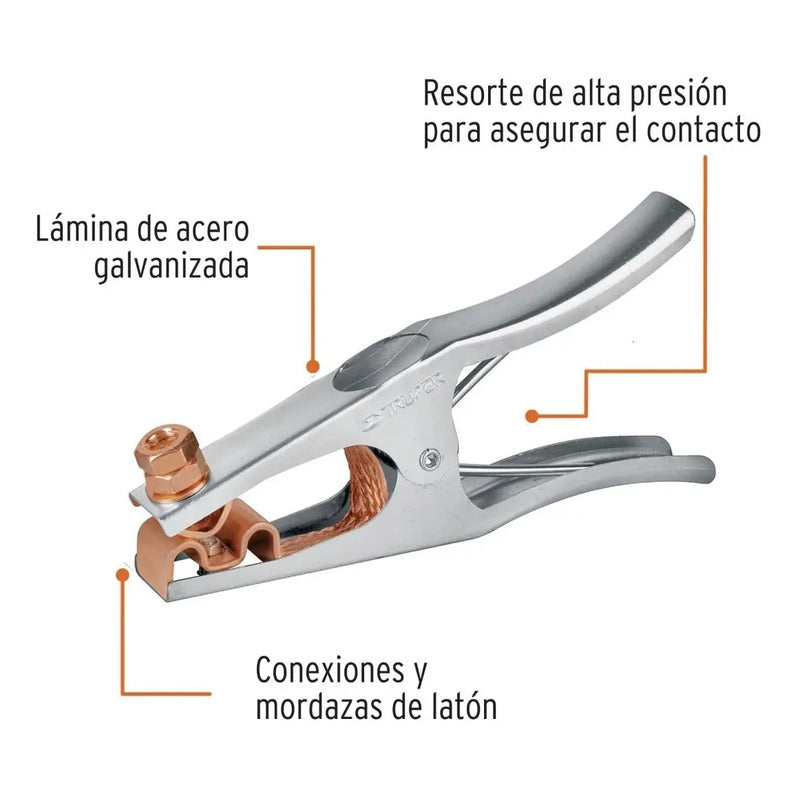 Pinza Para Tierra De 300a Truper Pti-300