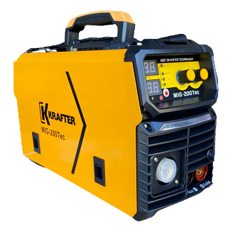 Soldadora Inverter Krafter Mig 200tec Color Amarillo/negro