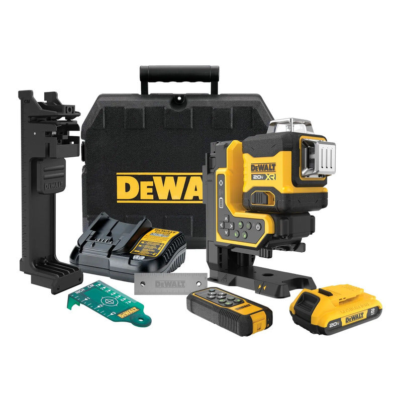 Kit Nivel Láser Control Remoto 3 Líneas 360° 20v Dcle34035d1