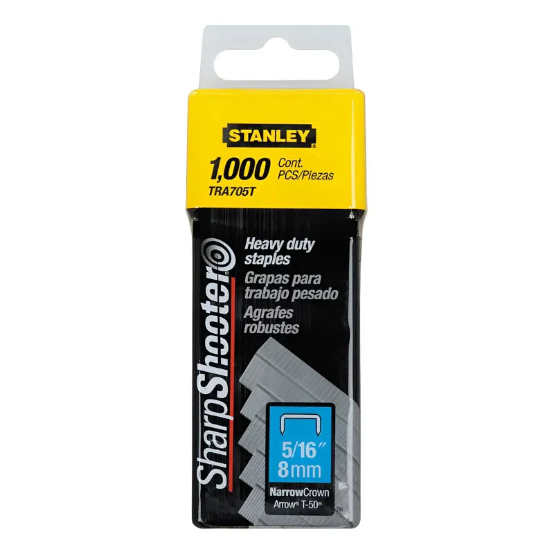 Grapas Uso Rudo 5/16'' 1000 Piezas Stanley Tra705t
