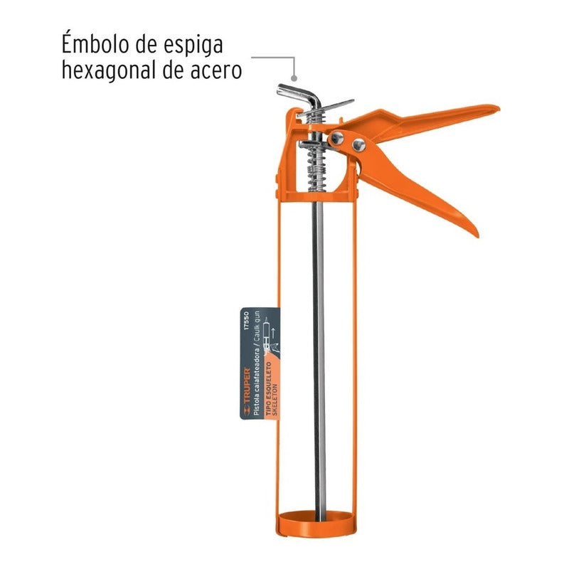 Pistola Calafatera Silicona Truper Pica-e