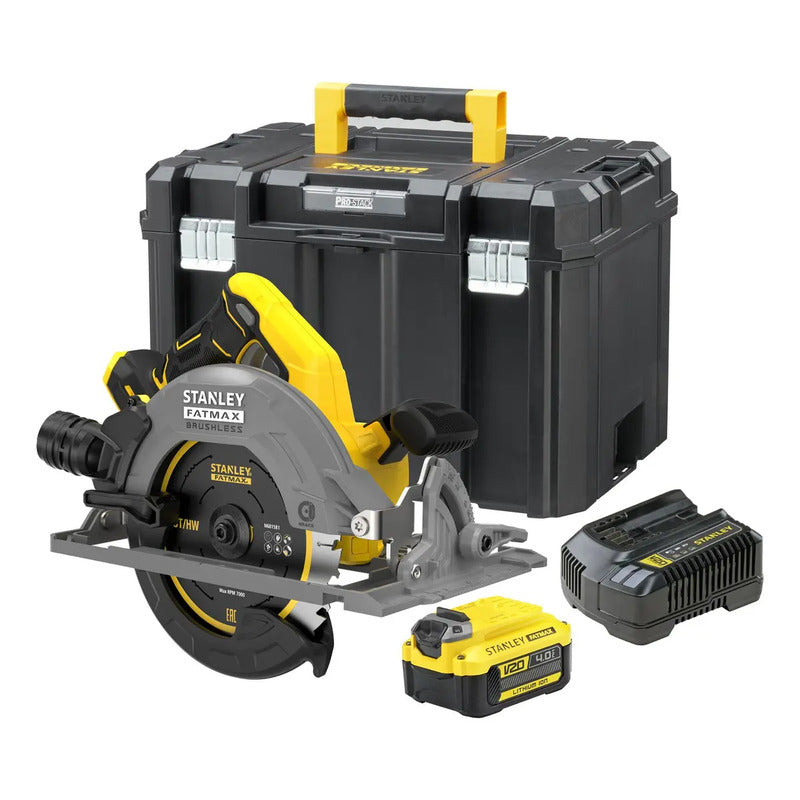 Sierra Circular 7-1/4 20v + Accesorios Stanley Sbc551m1t-b2 Amarillo/negro