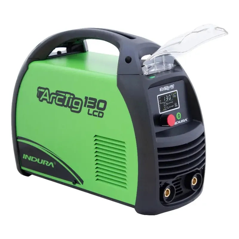Soldadora Indura Arctig 130 Lcd + Maleta + Accesorios Verde