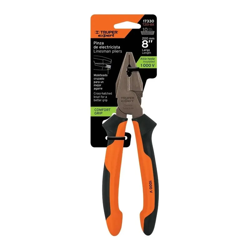 Alicate Electricista 8 PuLG. 1000 Volts - Truper Expert