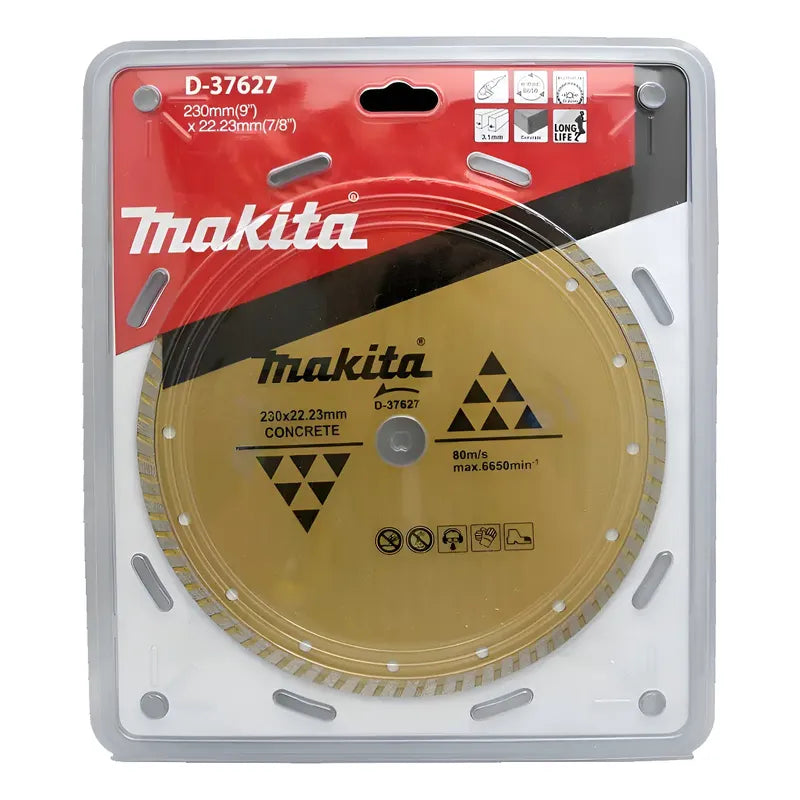 Disco Diamantado Turbo P/concreto 9'' Makita D-37627 Dorado Oscuro