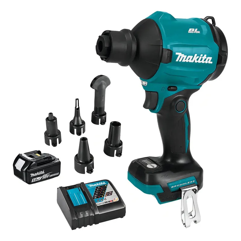 Pistola De Soplado Inalámbrico C/batería 5ah Makita Das180rt Turquesa