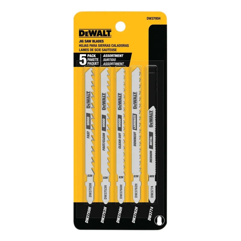 5 Hojas Sierra Caladora Madera Dewalt Universal Dw3795h