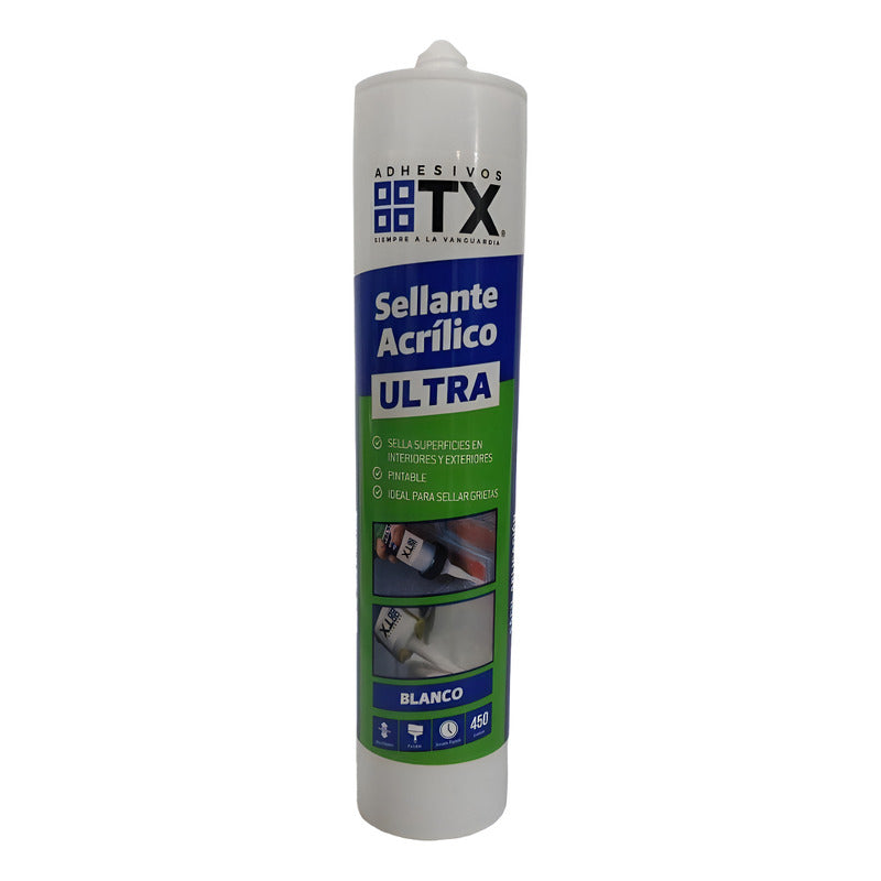 Silicona Sellante Acrílico Ultra Blanco 450g