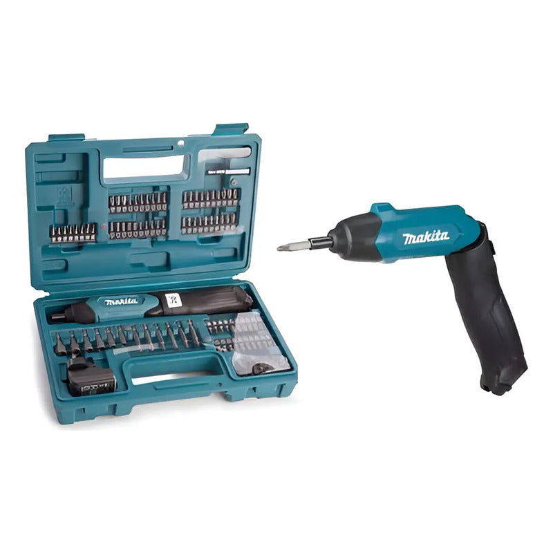 Atornillador Inalámbrico 3.6v +81 Accesorios Makita Df001dw Turquesa 3.6v