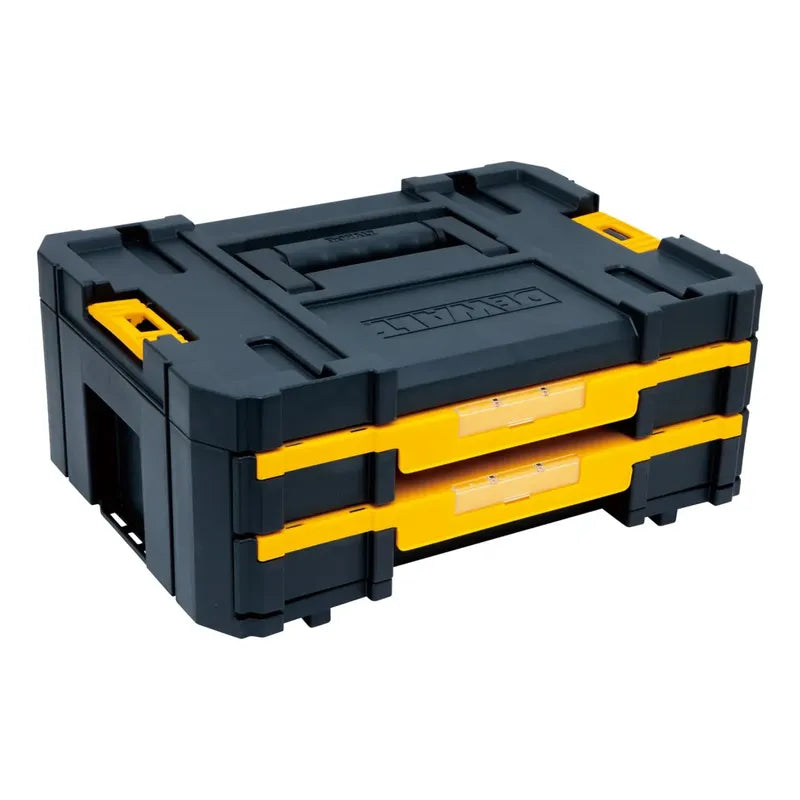 Caja Con Doble Organizador 7.5kg Tstak Dewalt Dwst1-70706 Negro