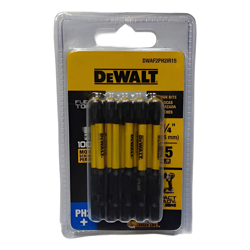 Set 15 Puntas Phillips Impacto 2-1/4'' Dewalt Dwaf2ph2ir15