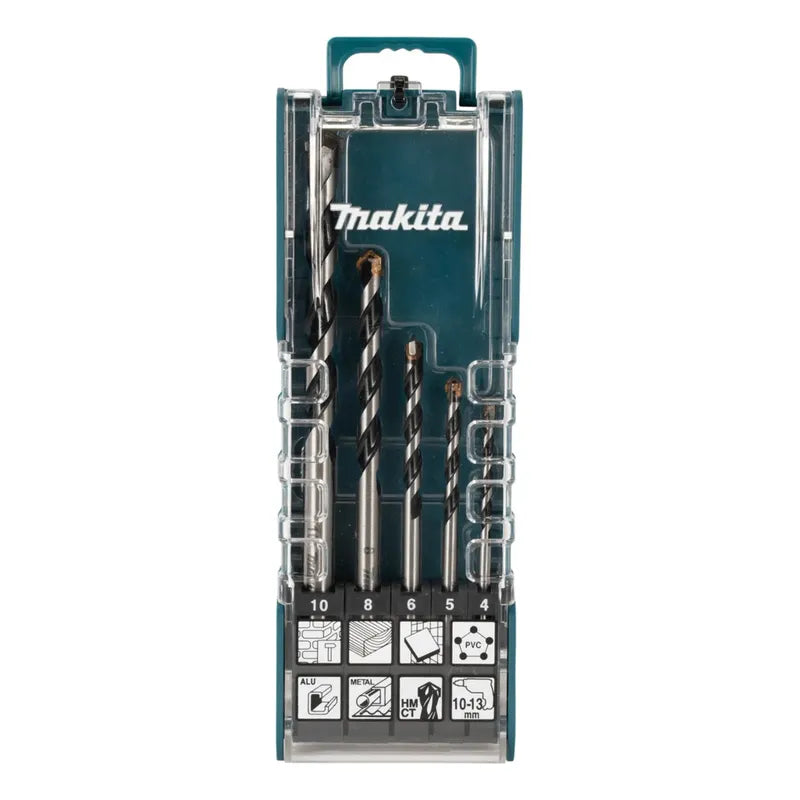 Set Brocas Multimaterial 5pzs (4,5,6,8,10 Mm) Makita E-14255